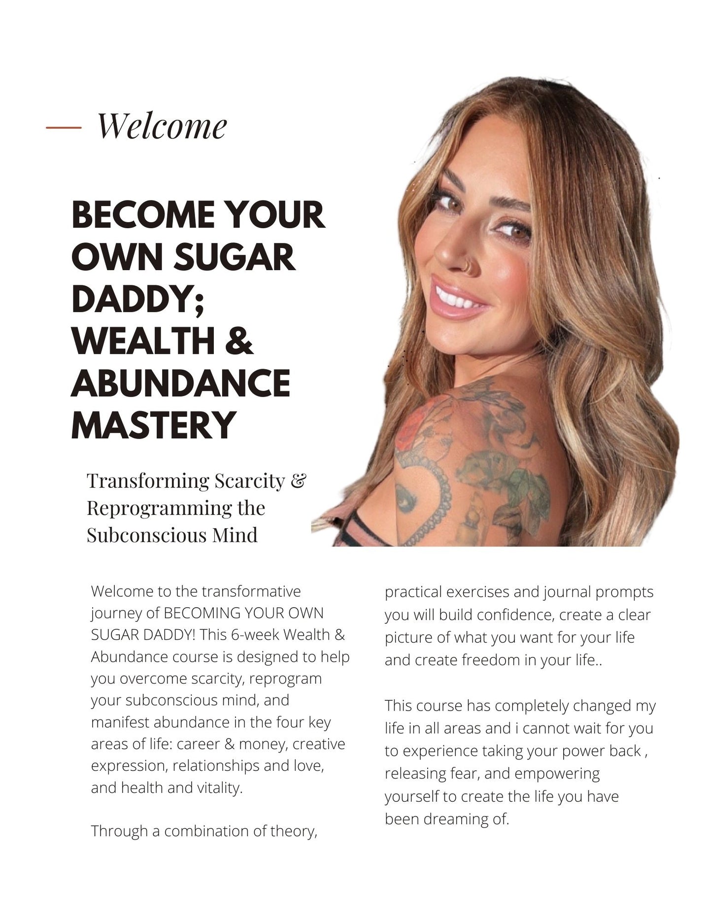 Becoming Your Own Sugar Daddy – 6 Week Financial Wealth-Building Course ✨