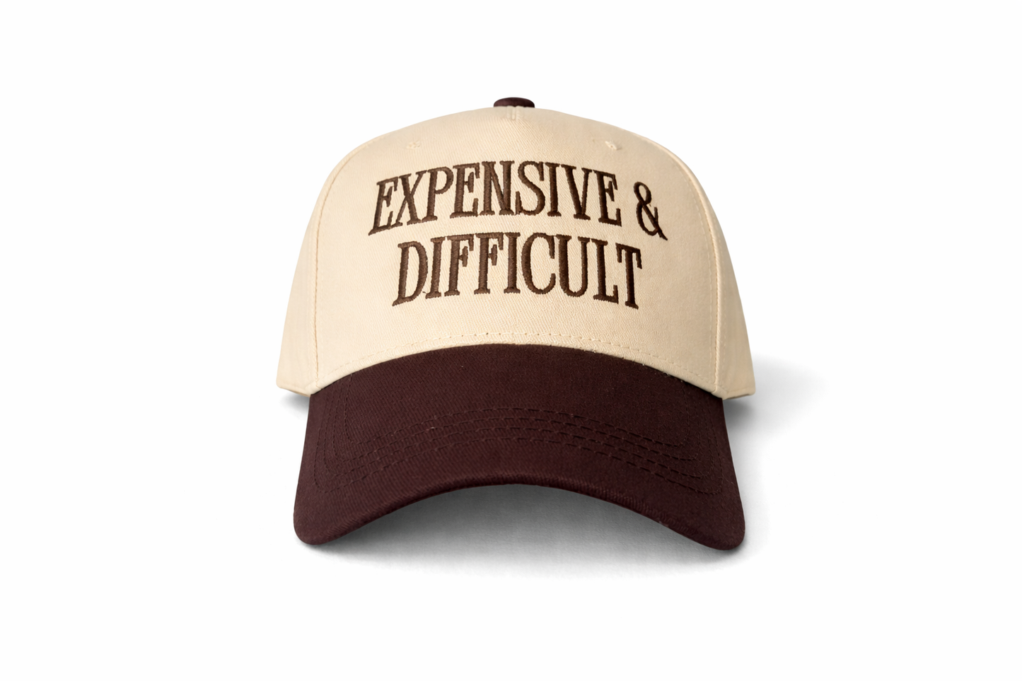 Expensive & Difficult Brown Snapback Hat