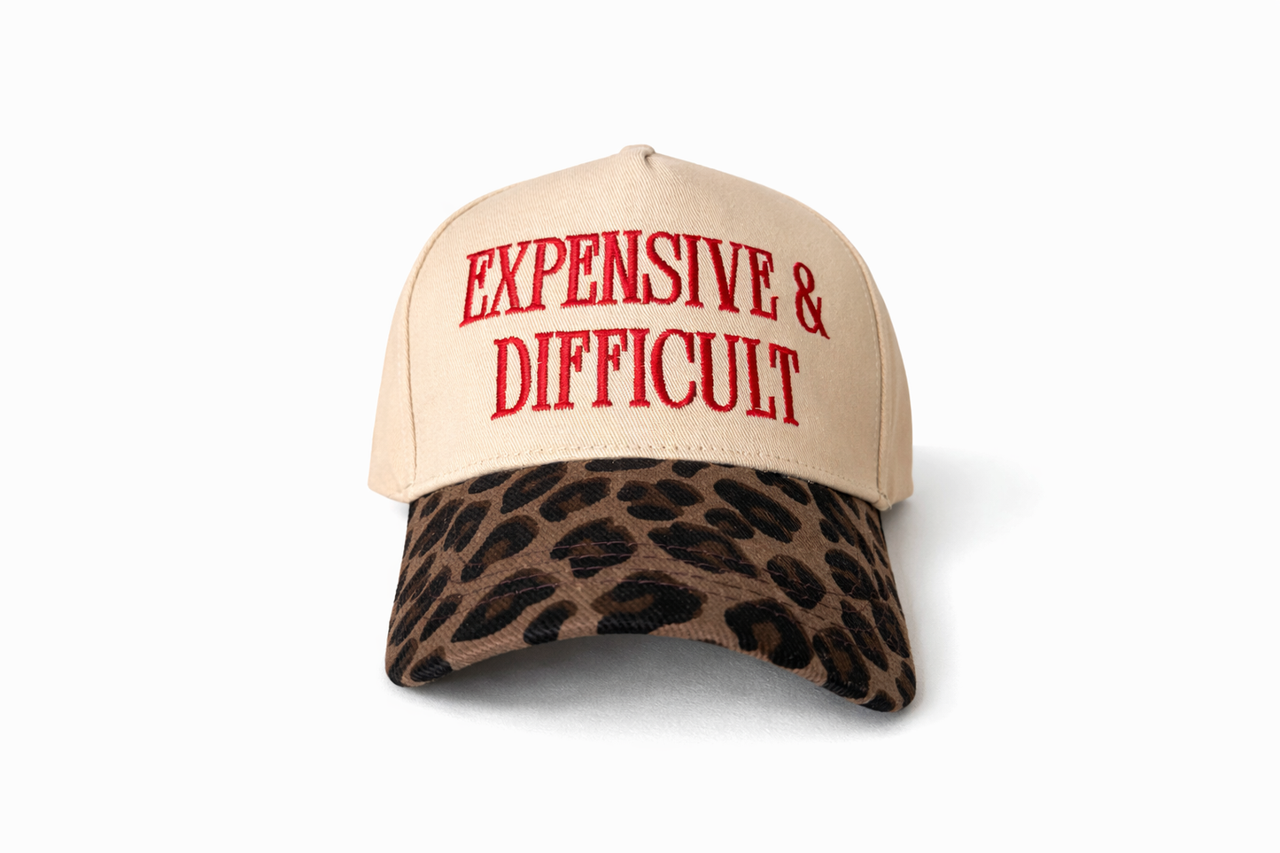 Expensive & Difficult Cheetah Snapback Hat