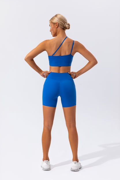 Nude Feel Asymmetrical Short 2-Piece Set - Conway Lifestyle