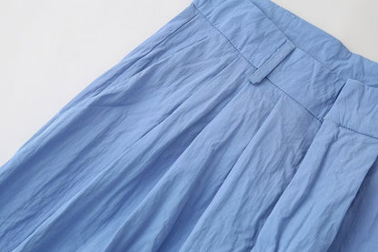 Y2K Asymmetrical Top and Low Rise Wide Leg Pant Set 