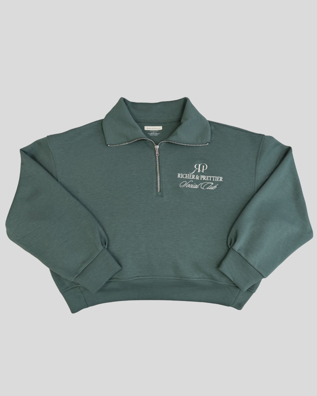 Richer & Prettier Social Club Zip Sweatshirt