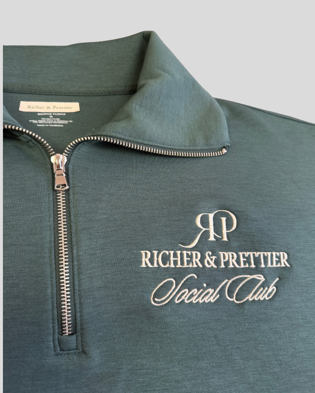 Richer & Prettier Social Club Zip Sweatshirt