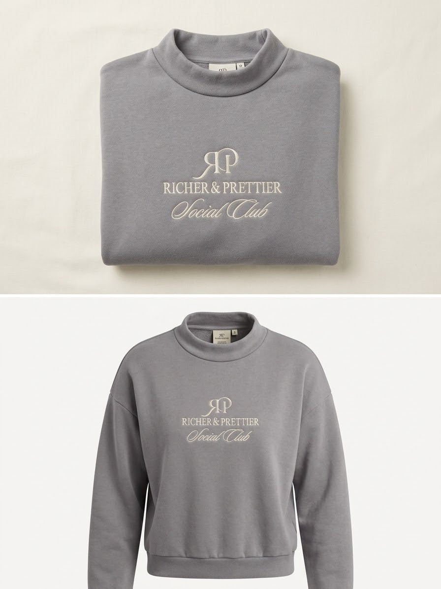 Richer & Prettier Society Mockneck Sweatshirt