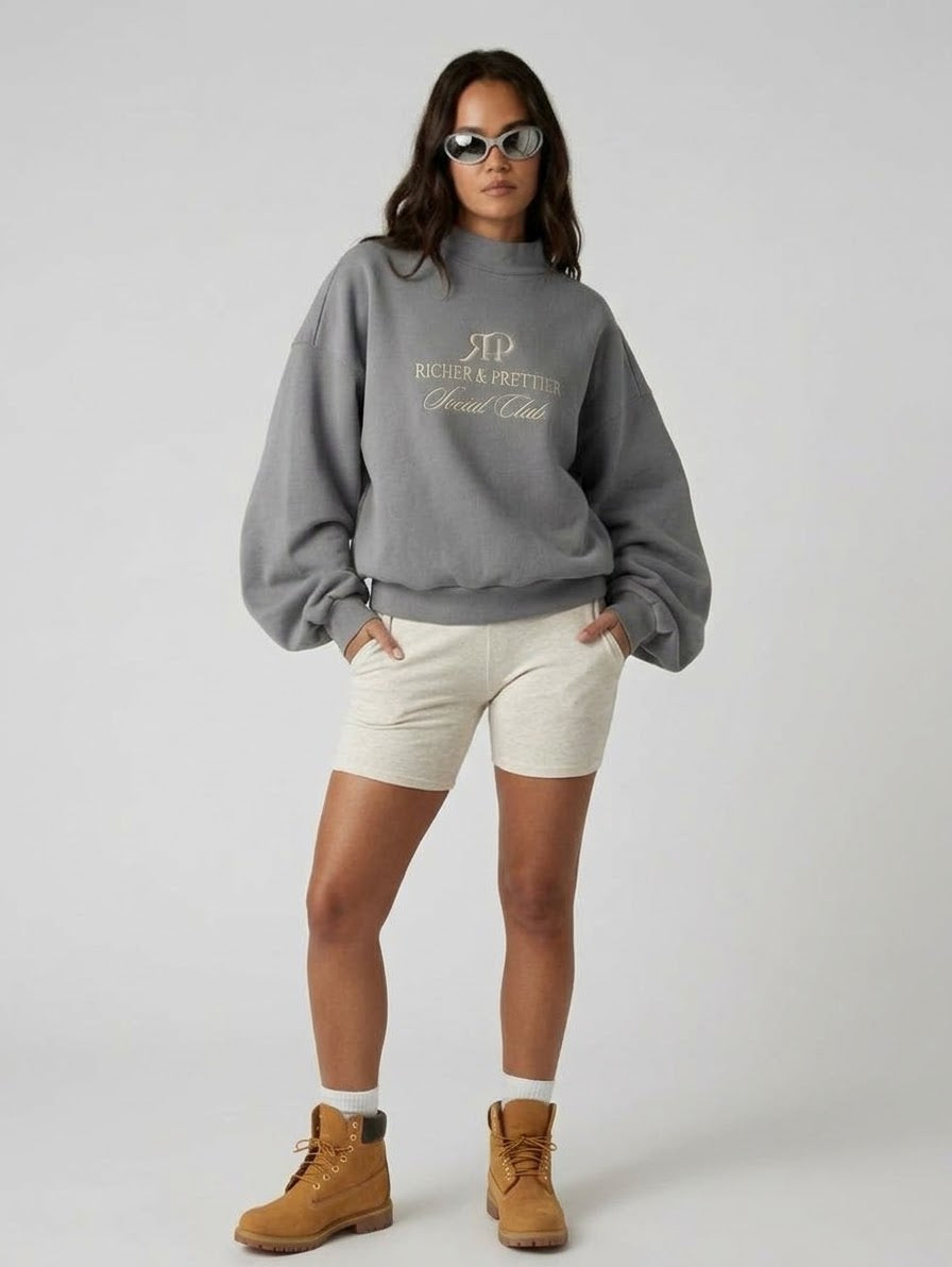 Richer & Prettier Society Mockneck Sweatshirt