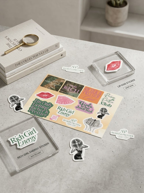 Richer & Prettier Manifestation Sticker Sheet