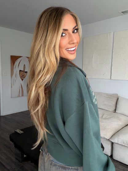 Richer & Prettier Social Club Zip Sweatshirt