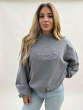 Richer & Prettier Social Club Mock Neck Sweatshirt