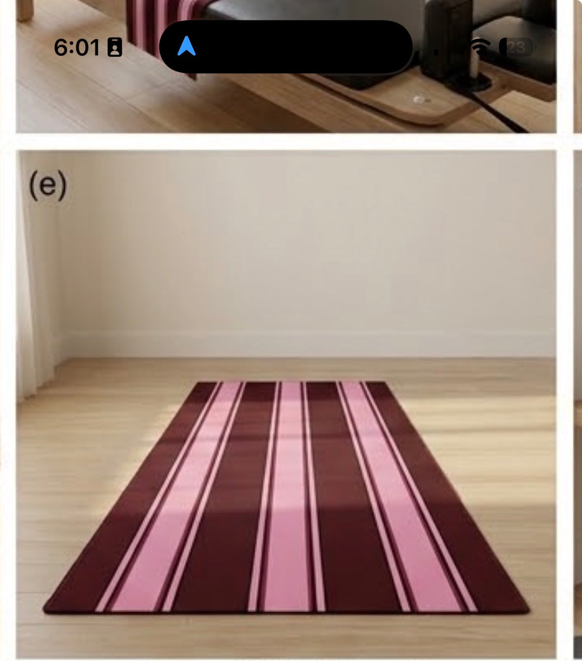 Bordeaux Stripe – Hot Pilates Towel