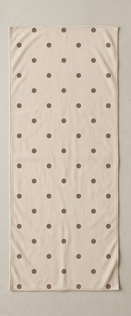 Latte Dot – Hot Pilates Towel