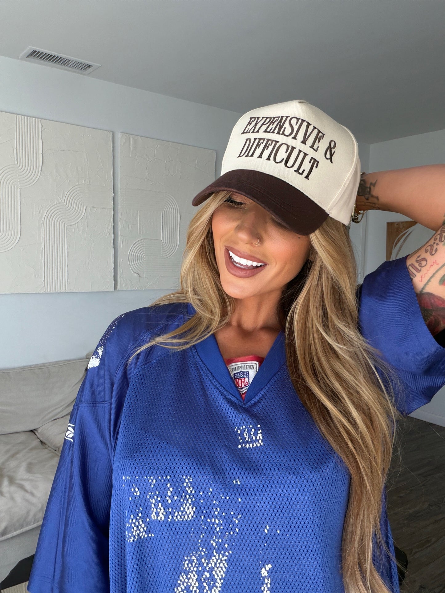 Expensive & Difficult Brown Snapback Hat